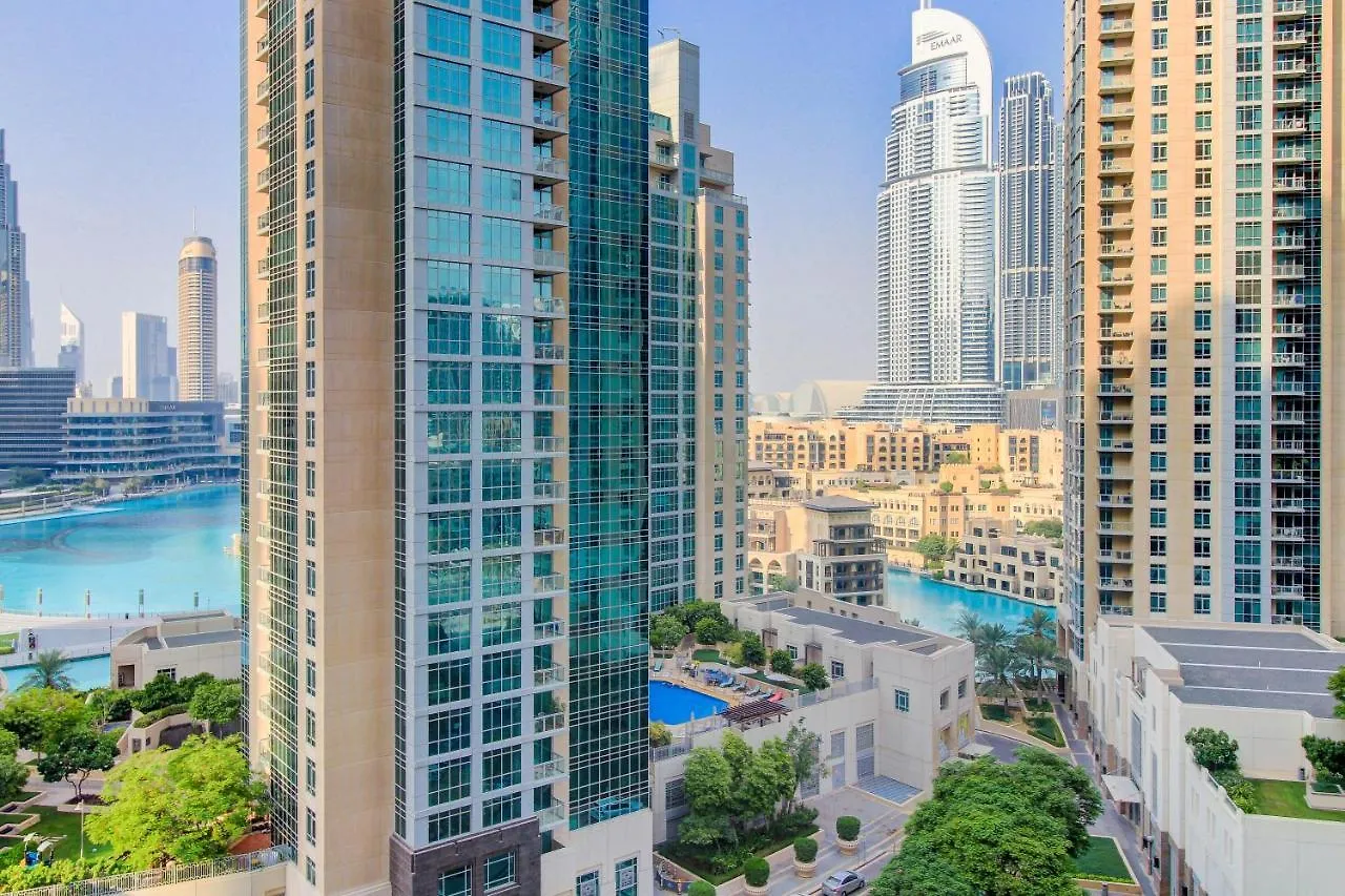 アパート Durrani Homes - Luxurious Studio Near Dubai Mall With Pool View